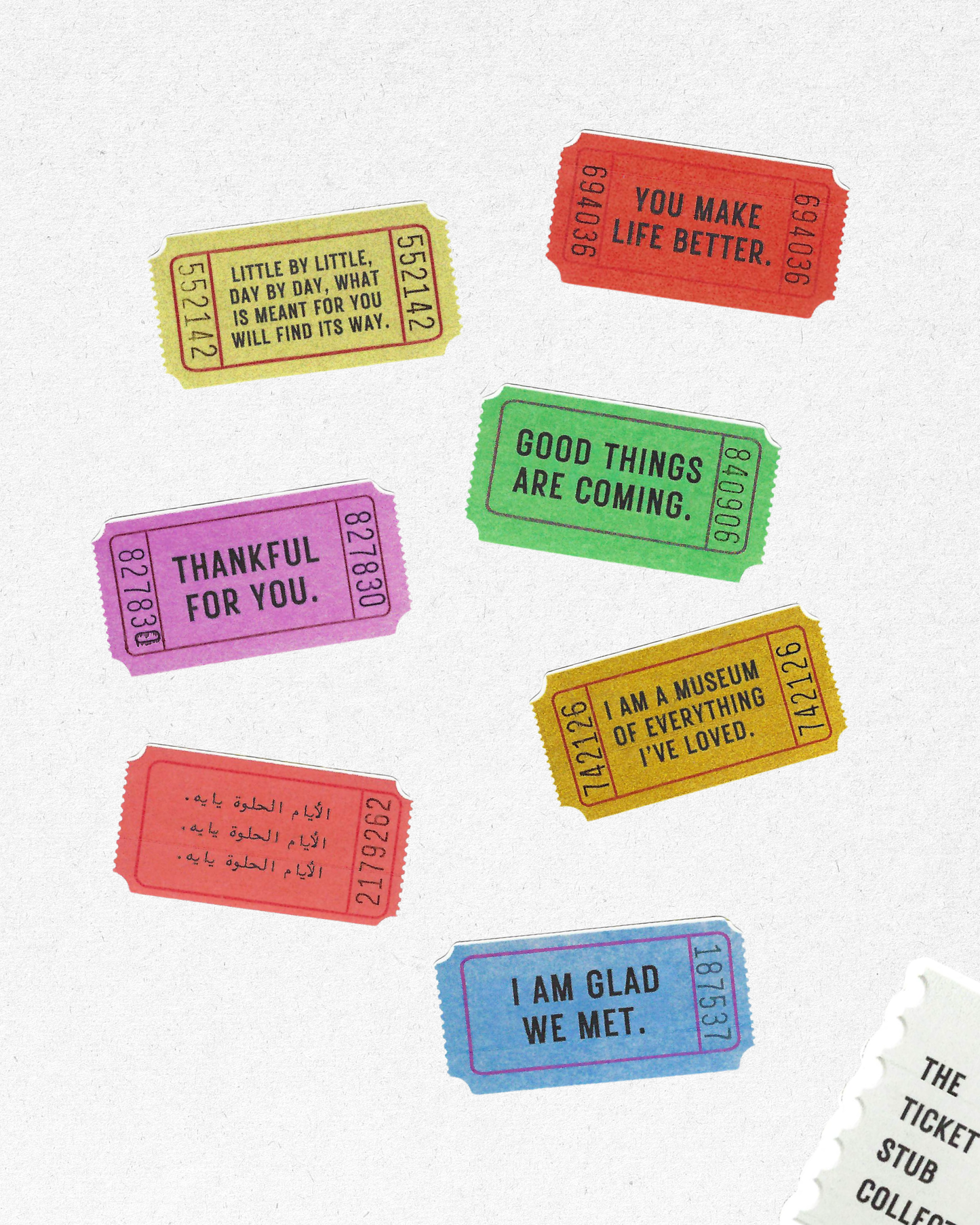 The Ticket Stub Sticker Pack