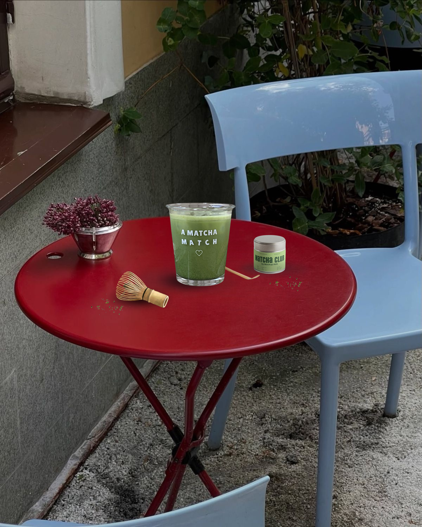 "A Matcha Match ♡" Glass Cup